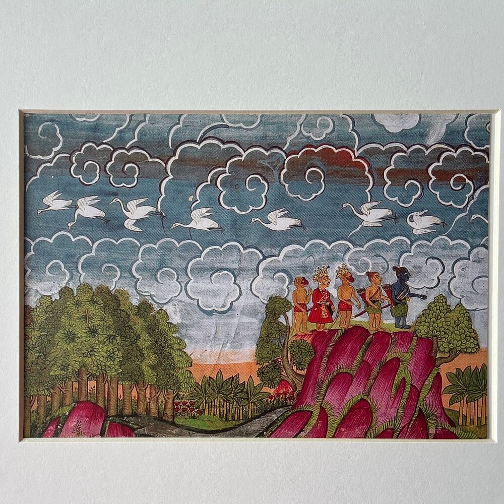 NWT ART PRINT: Garden Cosmos, The Royal Paintings of Jodhpur